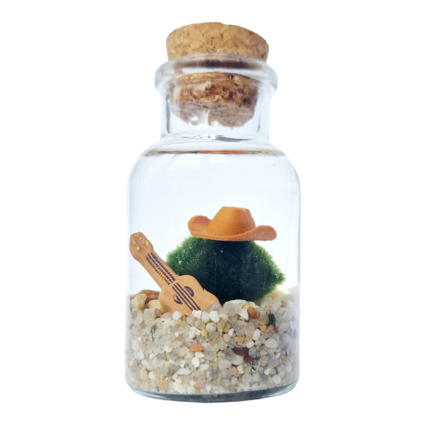 Cowboy Marimo with a Guitar