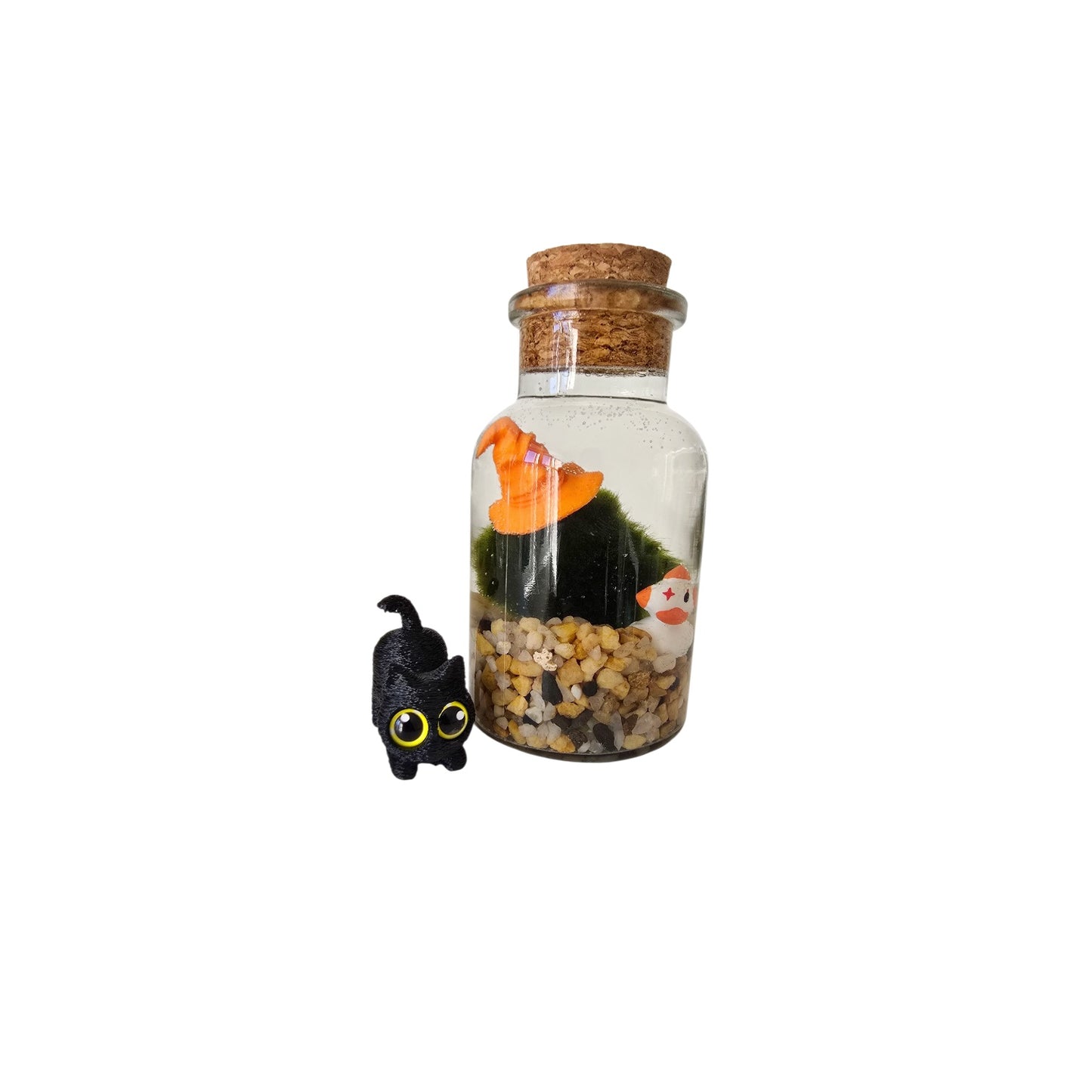 Wizard Marimo with Clown Duckie