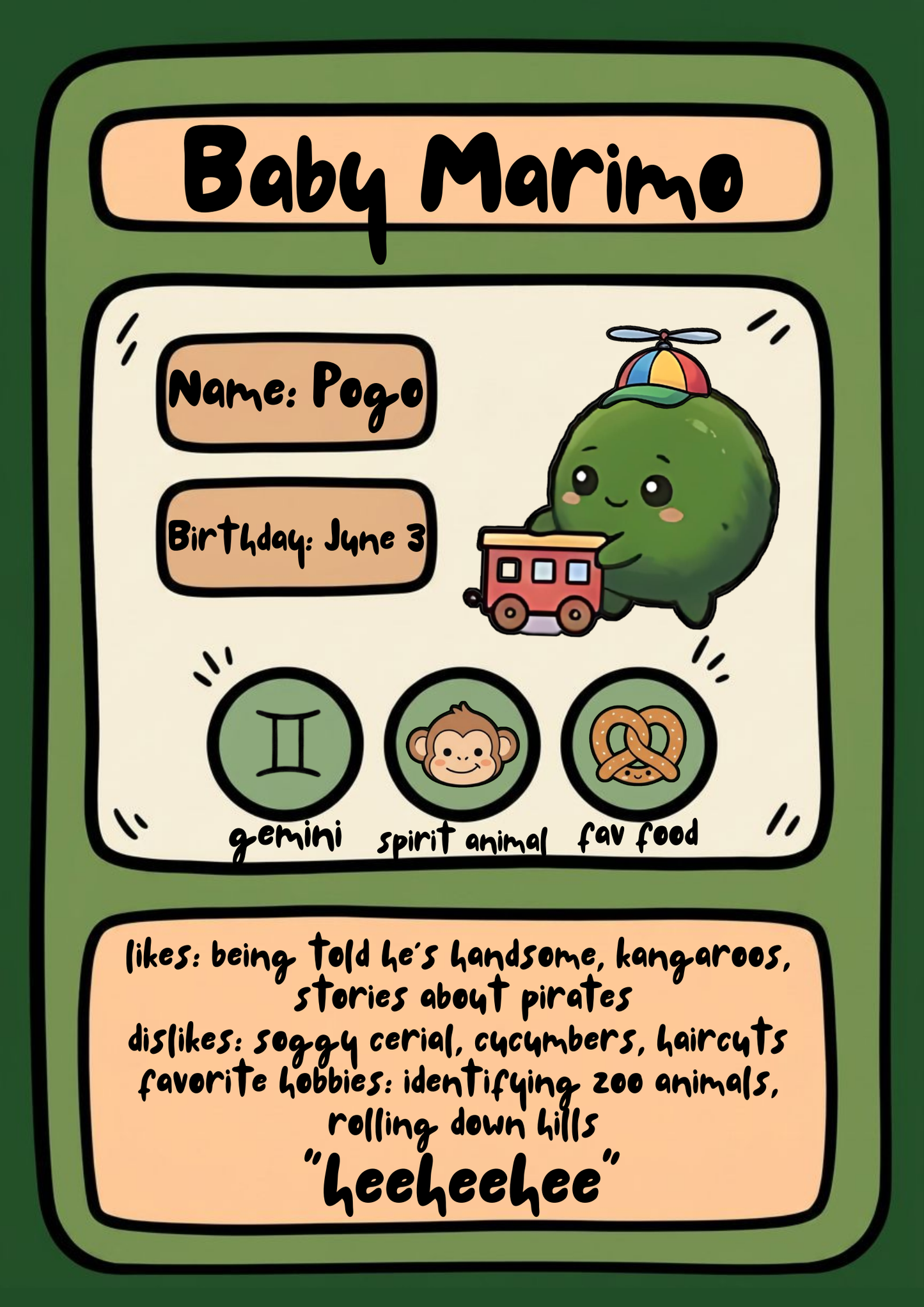 Pogo the Baby Marimo with a Cute Duckie