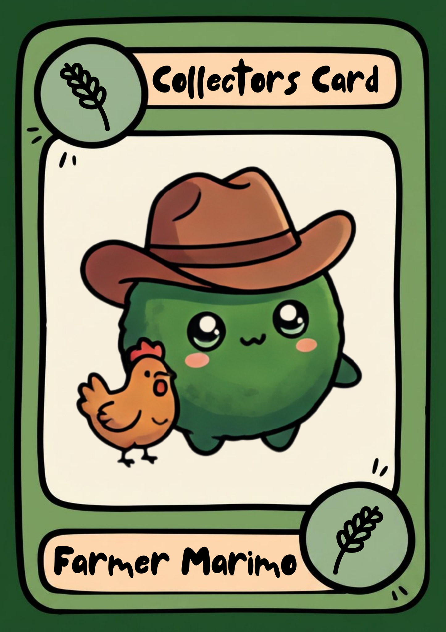 Maple the Farmer Marimo with Chicken