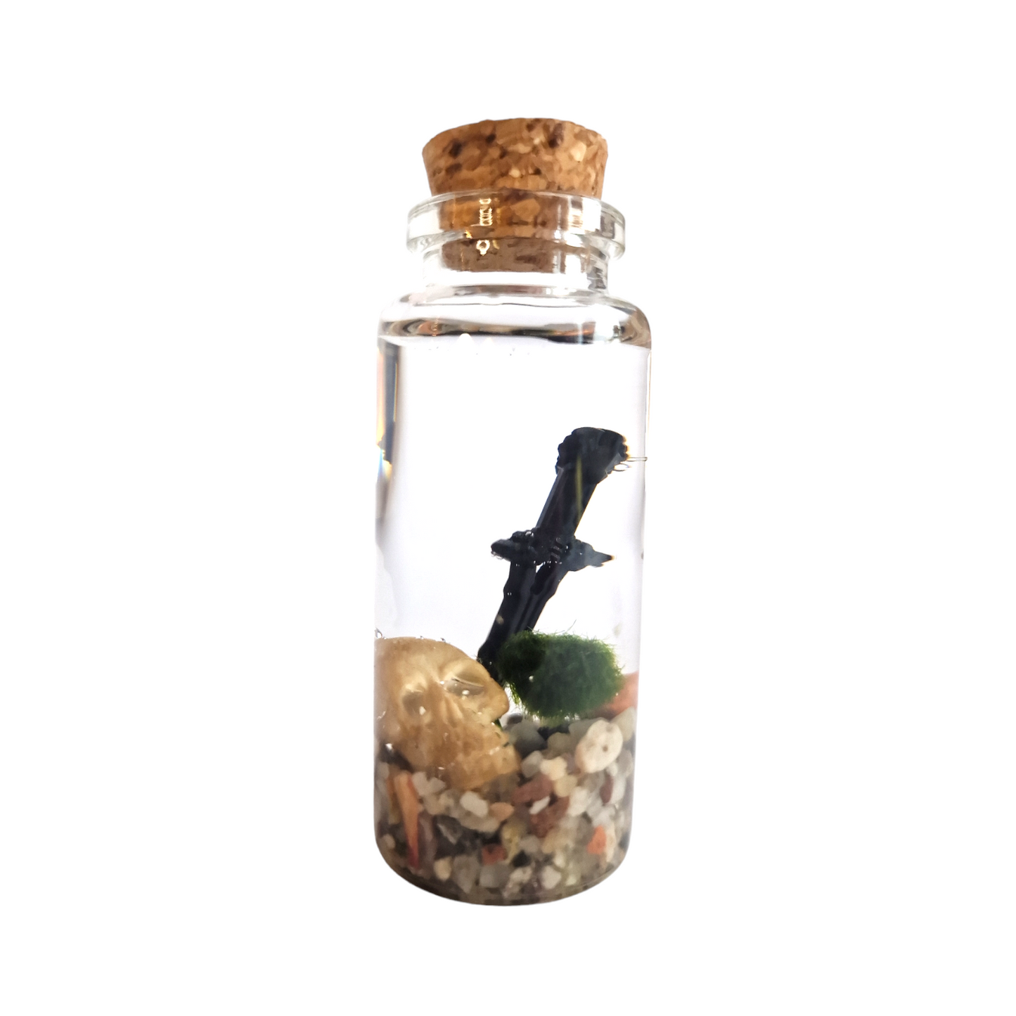 Baby Marimo Viking with Skull