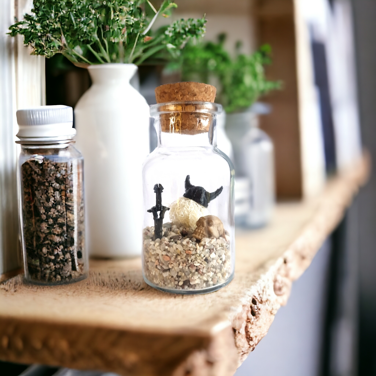 Viking Tumbleweed Pet with Sword and Skull