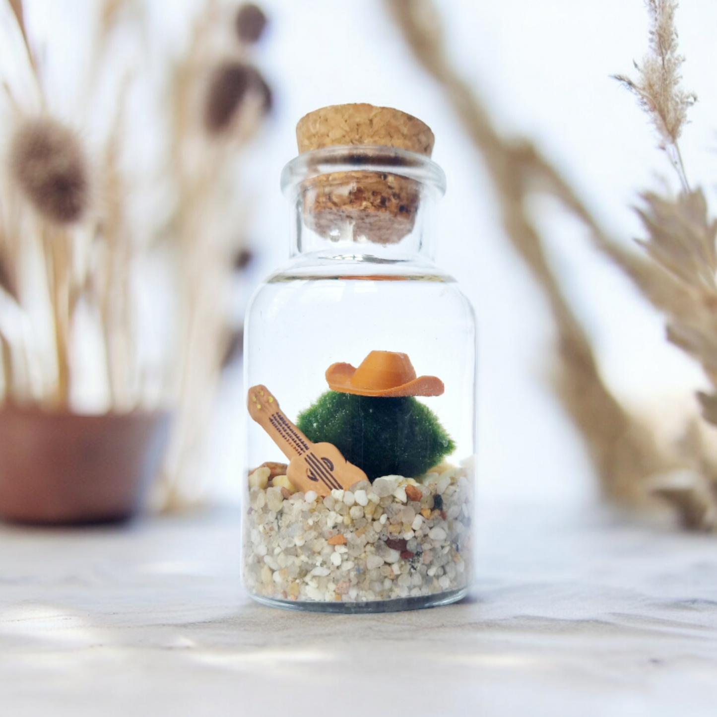 Cowboy Marimo with Guitar