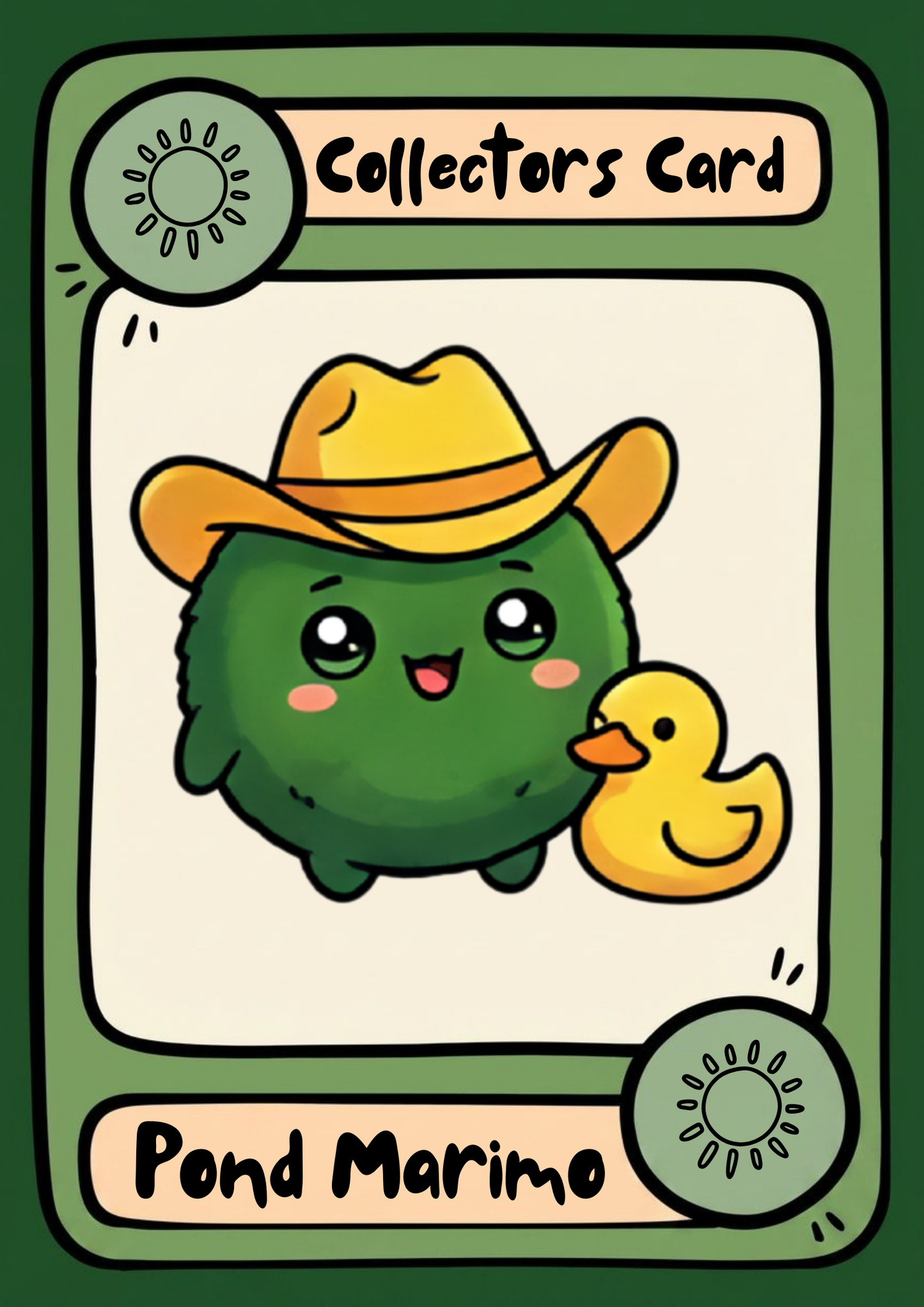 Plipp the Pond Marimo with Duckie
