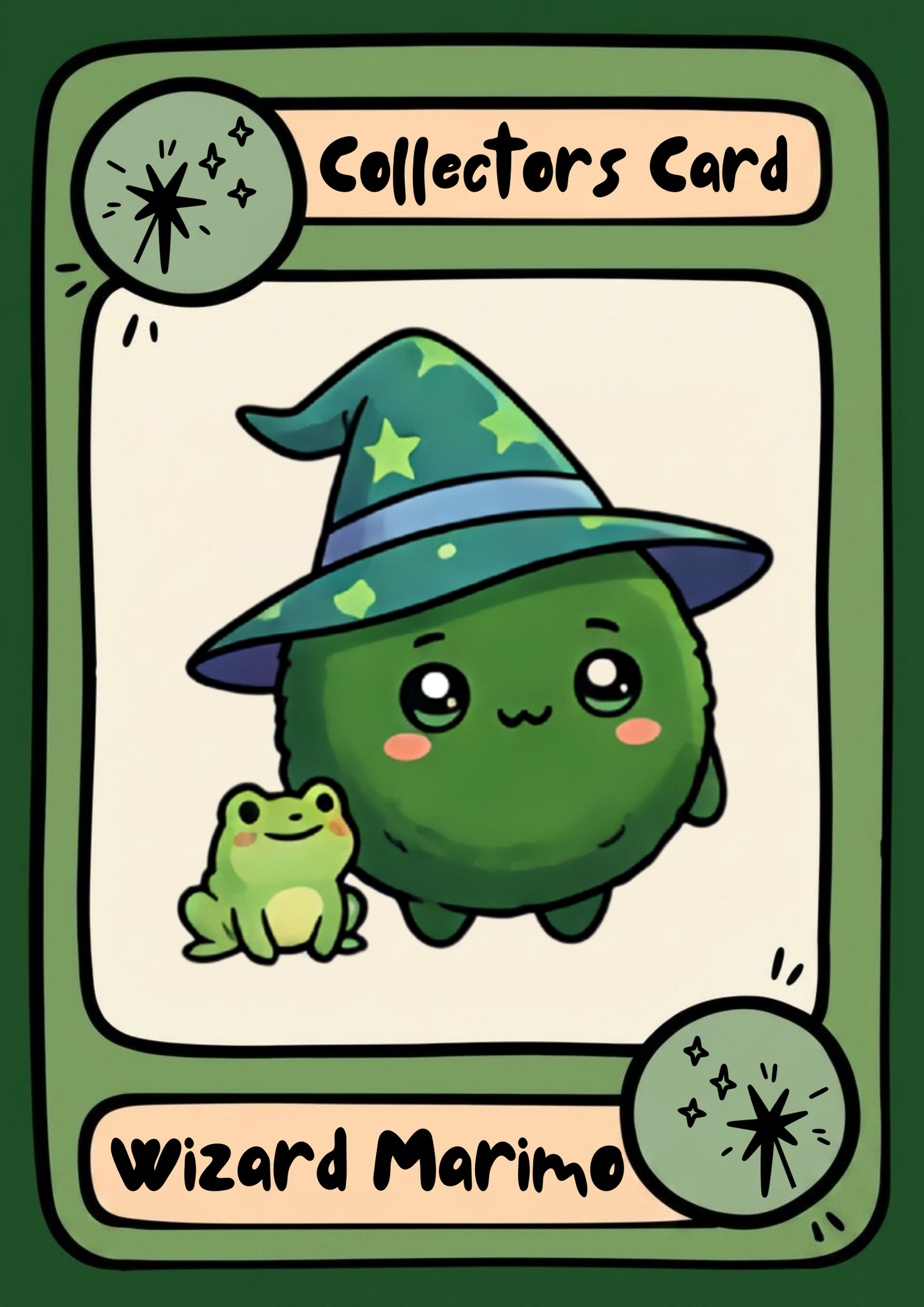 Sprout the Wizard Marimo with Froggy