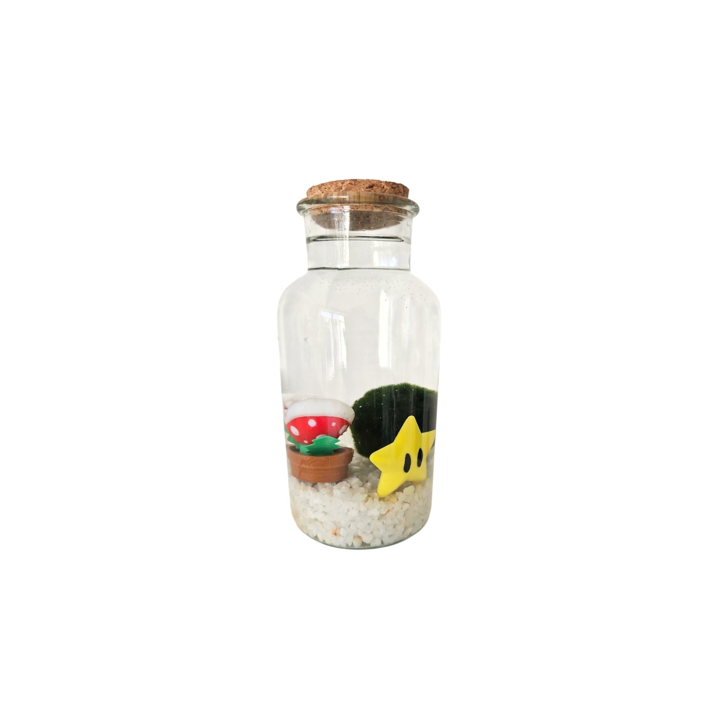 Pixel the Gamer Marimo with Star and Plant