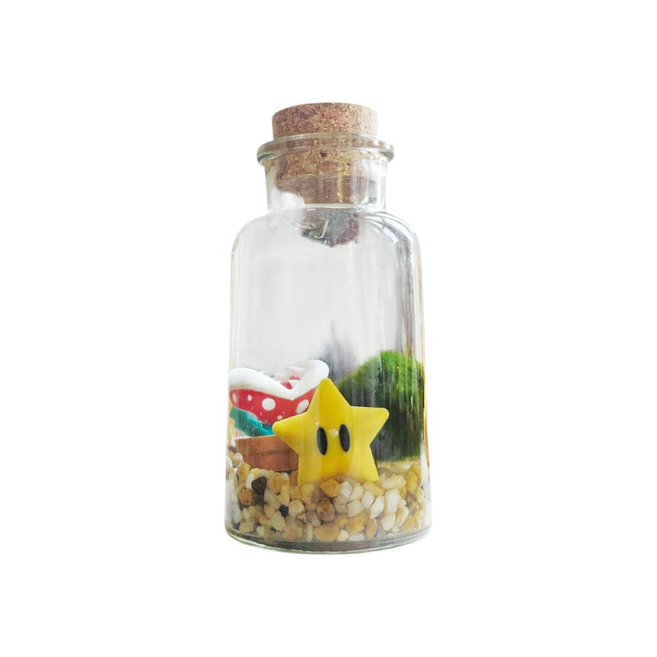 Pixel the Gamer Marimo with Star and Plant