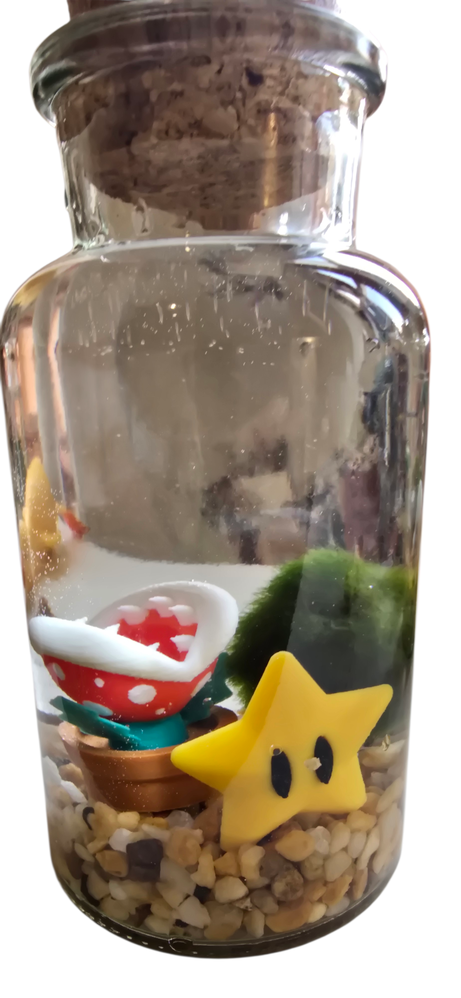 Pixel the Gamer Marimo with Star and Plant