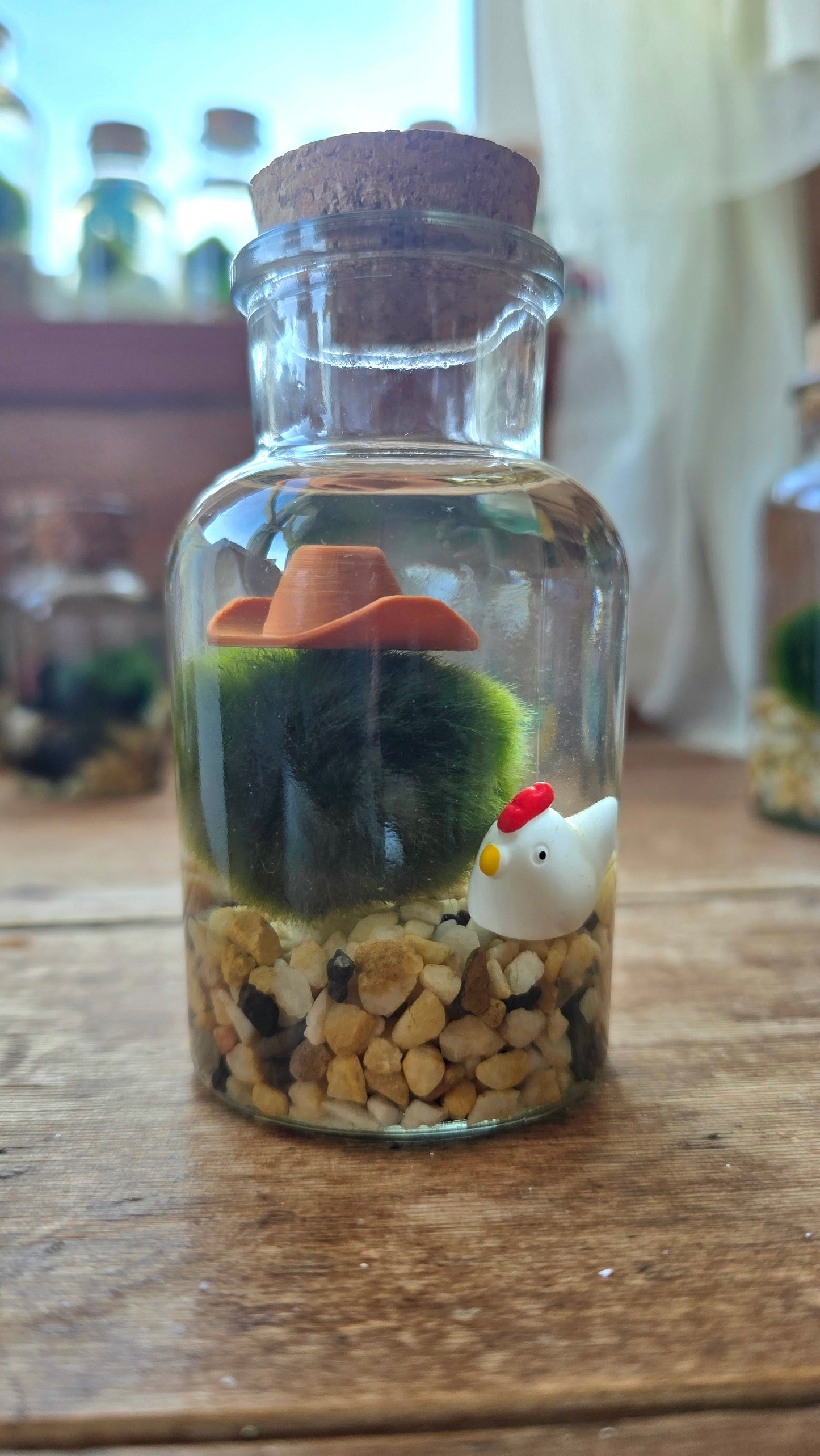 Maple the Farmer Marimo with Chicken