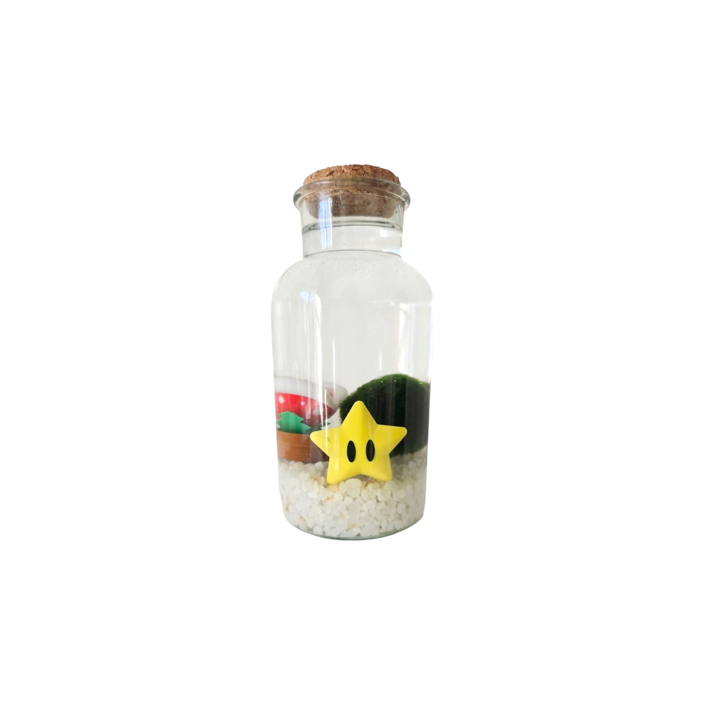Pixel the Gamer Marimo with Star and Plant